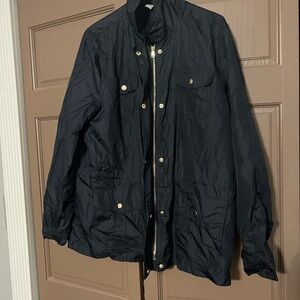 Basic Editions Men's Black Military Jacket